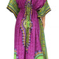 Sakkas Mera Women's Long Loose Short Sleeve Summer Casual Caftan Kaftan Dress