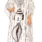 Sakkas Mera Women's Long Loose Short Sleeve Summer Casual Caftan Kaftan Dress