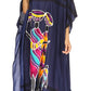 Sakkas Mera Women's Long Loose Short Sleeve Summer Casual Caftan Kaftan Dress