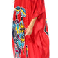 Sakkas Mera Women's Long Loose Short Sleeve Summer Casual Caftan Kaftan Dress