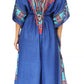 Sakkas Mera Women's Long Loose Short Sleeve Summer Casual Caftan Kaftan Dress