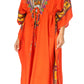 Sakkas Mera Women's Long Loose Short Sleeve Summer Casual Caftan Kaftan Dress