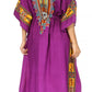 Sakkas Mera Women's Long Loose Short Sleeve Summer Casual Caftan Kaftan Dress