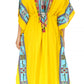 Sakkas Mera Women's Long Loose Short Sleeve Summer Casual Caftan Kaftan Dress