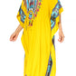 Sakkas Mera Women's Long Loose Short Sleeve Summer Casual Caftan Kaftan Dress