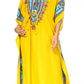 Sakkas Mera Women's Long Loose Short Sleeve Summer Casual Caftan Kaftan Dress
