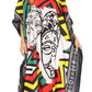 Sakkas Mera Women's Long Loose Short Sleeve Summer Casual Caftan Kaftan Dress