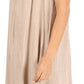 Sakkas Desma Women Casual Loose Summer off  Shoulder Midi Boho Dress Cover-up