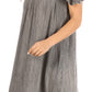 Sakkas Desma Women Casual Loose Summer off  Shoulder Midi Boho Dress Cover-up