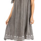 Sakkas Desma Women Casual Loose Summer off  Shoulder Midi Boho Dress Cover-up