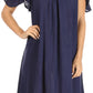 Sakkas Desma Women Casual Loose Summer off  Shoulder Midi Boho Dress Cover-up