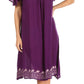 Sakkas Desma Women Casual Loose Summer off  Shoulder Midi Boho Dress Cover-up