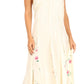 Sakkas Lila Women's Midi Sleeveless Floral Boho Casual Rayon Dress Adjustable