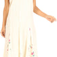 Sakkas Lila Women's Midi Sleeveless Floral Boho Casual Rayon Dress Adjustable