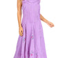 Sakkas Lila Women's Midi Sleeveless Floral Boho Casual Rayon Dress Adjustable