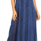 Sakkas Diana Women's Maxi Sleeveless Stonewashed Long Boho Casual Dress Rayon