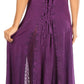 Sakkas Diana Women's Maxi Sleeveless Stonewashed Long Boho Casual Dress Rayon