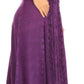 Sakkas Diana Women's Maxi Sleeveless Stonewashed Long Boho Casual Dress Rayon