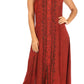 Sakkas Diana Women's Maxi Sleeveless Stonewashed Long Boho Casual Dress Rayon