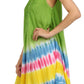 Sakkas Stripe Tie Dye Tank Sheath Dress / Cover Up