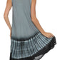 Sakkas Stripe Tie Dye Tank Sheath Dress / Cover Up