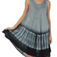 Sakkas Stripe Tie Dye Tank Sheath Dress / Cover Up