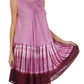 Sakkas Stripe Tie Dye Tank Sheath Dress / Cover Up