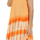 Sakkas Stripe Tie Dye Tank Sheath Dress / Cover Up