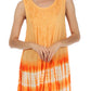 Sakkas Stripe Tie Dye Tank Sheath Dress / Cover Up