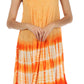 Sakkas Stripe Tie Dye Tank Sheath Dress / Cover Up