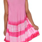 Sakkas Stripe Tie Dye Tank Sheath Dress / Cover Up