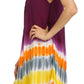 Sakkas Stripe Tie Dye Tank Sheath Dress / Cover Up