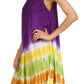 Sakkas Stripe Tie Dye Tank Sheath Dress / Cover Up
