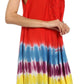 Sakkas Stripe Tie Dye Tank Sheath Dress / Cover Up