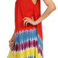 Sakkas Stripe Tie Dye Tank Sheath Dress / Cover Up