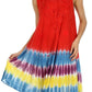 Sakkas Stripe Tie Dye Tank Sheath Dress / Cover Up