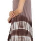Sakkas Stripe Tie Dye Tank Sheath Dress / Cover Up