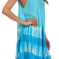 Sakkas Stripe Tie Dye Tank Sheath Dress / Cover Up