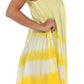 Sakkas Stripe Tie Dye Tank Sheath Dress / Cover Up