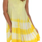 Sakkas Stripe Tie Dye Tank Sheath Dress / Cover Up