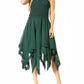 Sakkas Ella Smocked Bodice Spaghetti Strap Double Layered Dress