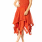 Sakkas Ella Smocked Bodice Spaghetti Strap Double Layered Dress