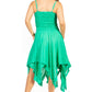 Sakkas Ella Smocked Bodice Spaghetti Strap Double Layered Dress