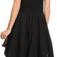 Sakkas Ella Smocked Bodice Spaghetti Strap Double Layered Dress