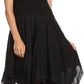 Sakkas Ella Smocked Bodice Spaghetti Strap Double Layered Dress