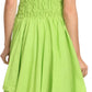 Sakkas Ella Smocked Bodice Spaghetti Strap Double Layered Dress