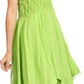Sakkas Ella Smocked Bodice Spaghetti Strap Double Layered Dress