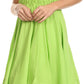 Sakkas Ella Smocked Bodice Spaghetti Strap Double Layered Dress