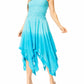 Sakkas Ella Smocked Bodice Spaghetti Strap Double Layered Dress