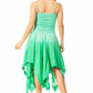 Sakkas Ella Smocked Bodice Spaghetti Strap Double Layered Dress